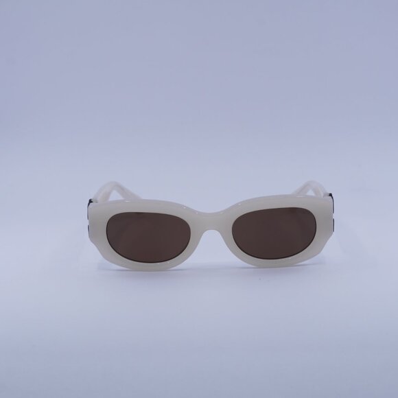 Off-White OERI14E PALMER 6164 Sunglasses Beige Oval Frame, Brown Lenses main image 8